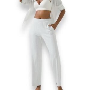 Soma Weekend Soft Straight Leg Lounge Pant Women's Large Heather Gray